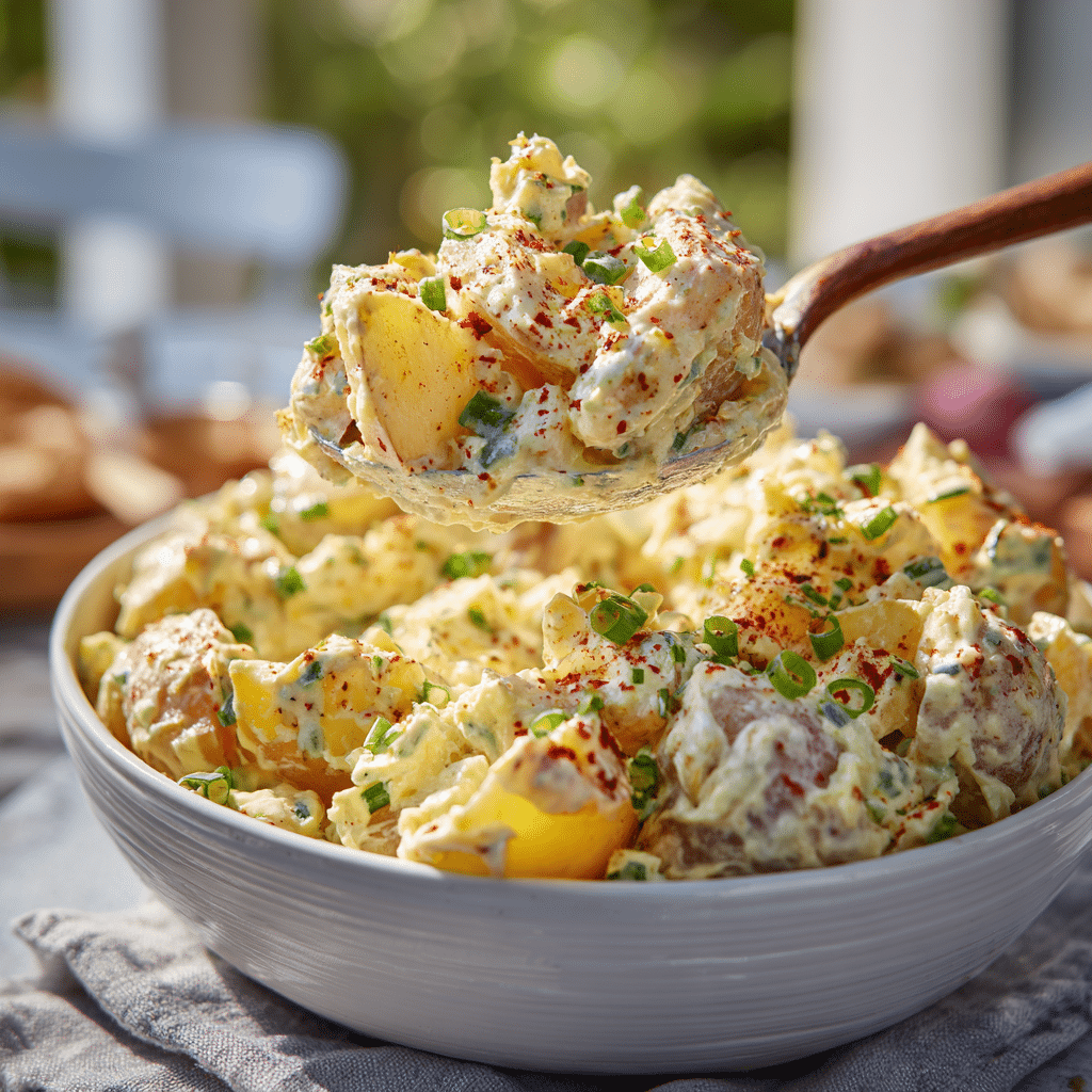 Dishfeast southern potato salad serving