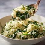 Spinach Rice Recipe – Healthy Rice and Veggie Dinner You’ll Love 6 Dishfeast spinach rice serving
