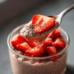 Strawberry Milkshake Chia Pudding Recipe 6 Dishfeast strawberry chia pudding serving