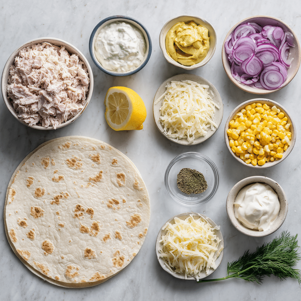 Dishfeast tuna melt wrap ingredients