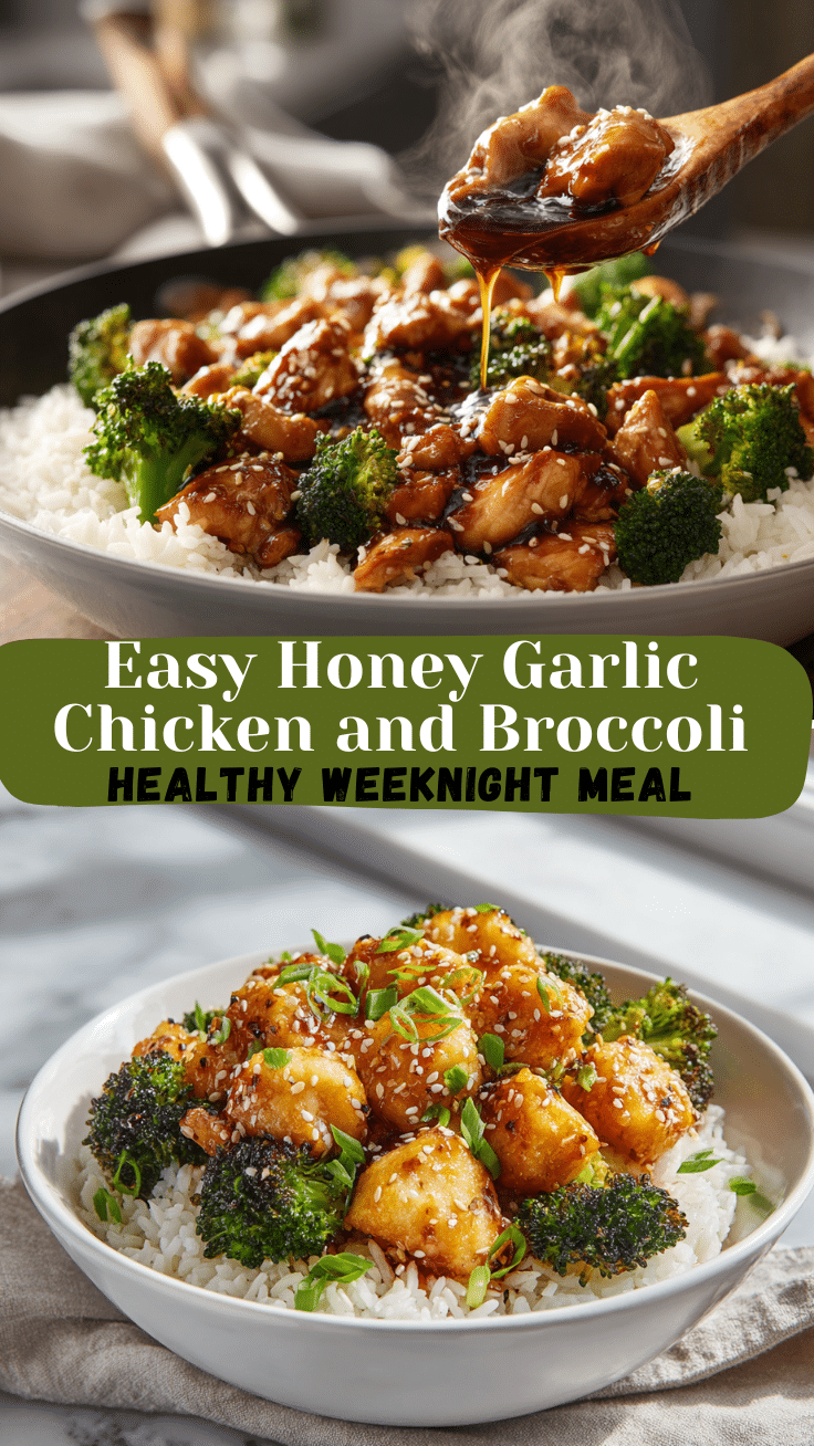 Simple Honey Garlic Chicken and Broccoli for an Easy Weeknight Dinner 6 Dishfeast Pin 29