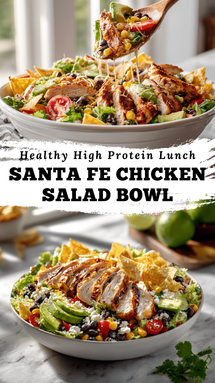 Santa Fe Salad Recipe With Chicken – Healthy High Protein Salad 6 Dishfeast Pin 31