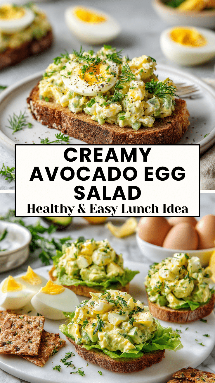Easy Avocado Egg Salad Recipe for a Healthy Lunch 6 Dishfeast Pin 55
