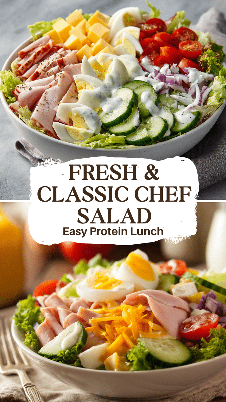 Easy Classic Chef Salad Recipe for a Fresh and Filling Meal 6 Dishfeast Pin 57