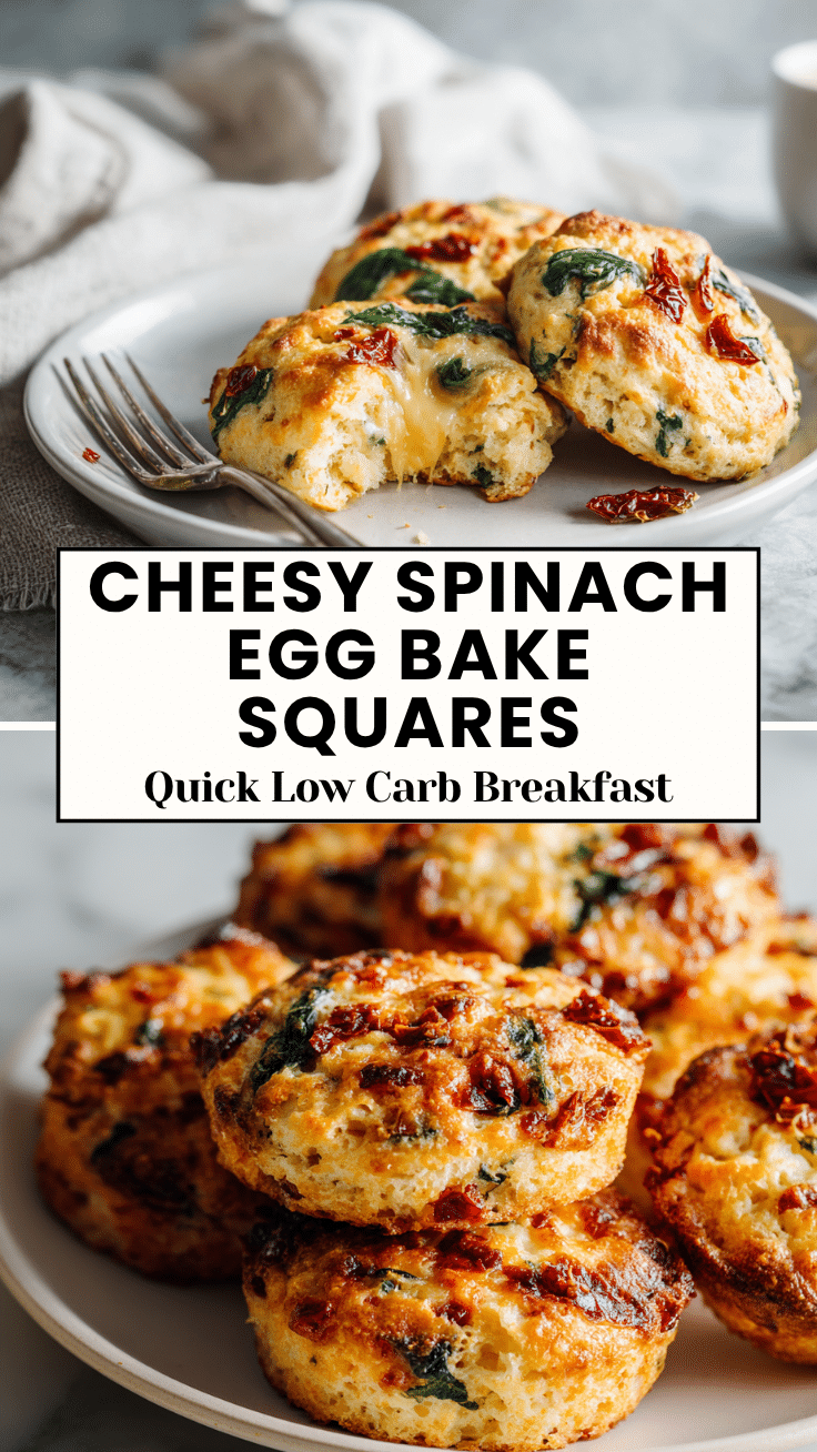 Sun Dried Tomato Egg Biscuits – Gluten Free - Easy Cheesy Breakfast Recipe 6 Dishfeast Pin 70