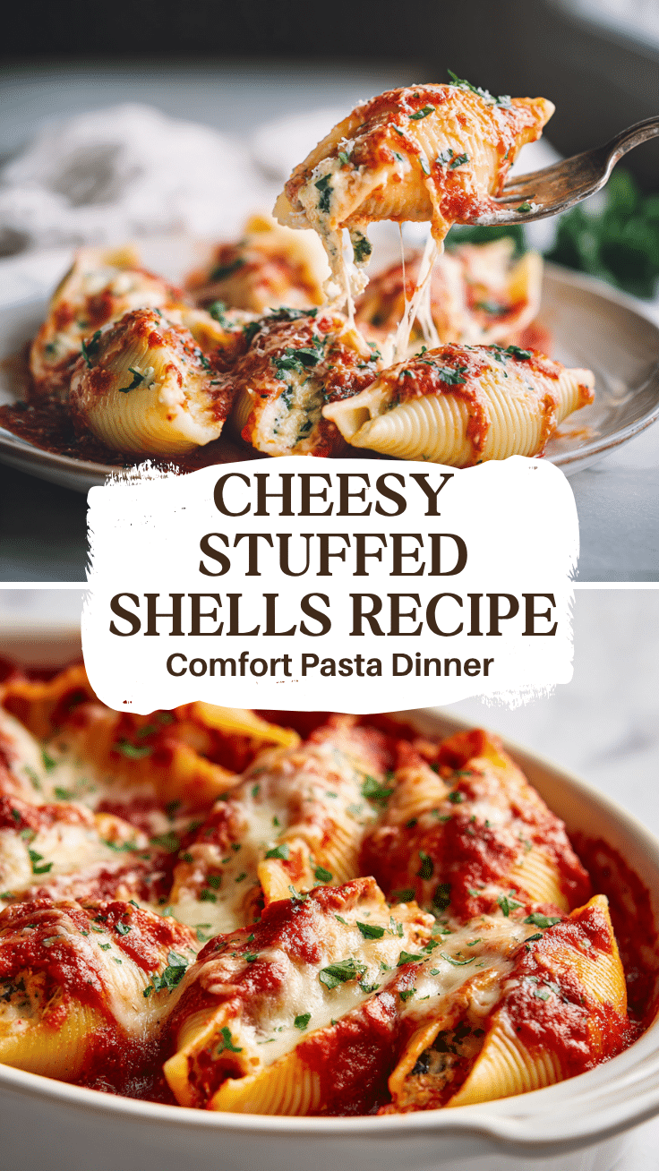 Stuffed Shells Recipe – Classic Cheesy Stuffed Pasta Shells Dinner 6 Dishfeast Pin 72