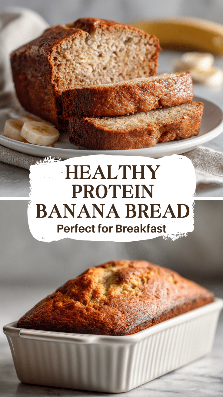 High Protein Banana Bread Recipe That Is Moist, Easy, and Healthy 6 Dishfeast Pin 78