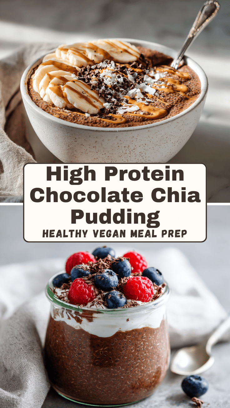 High Protein Chocolate Chia Seed Pudding Recipe – Easy & Vegan 6 Dishfeast Pin 80
