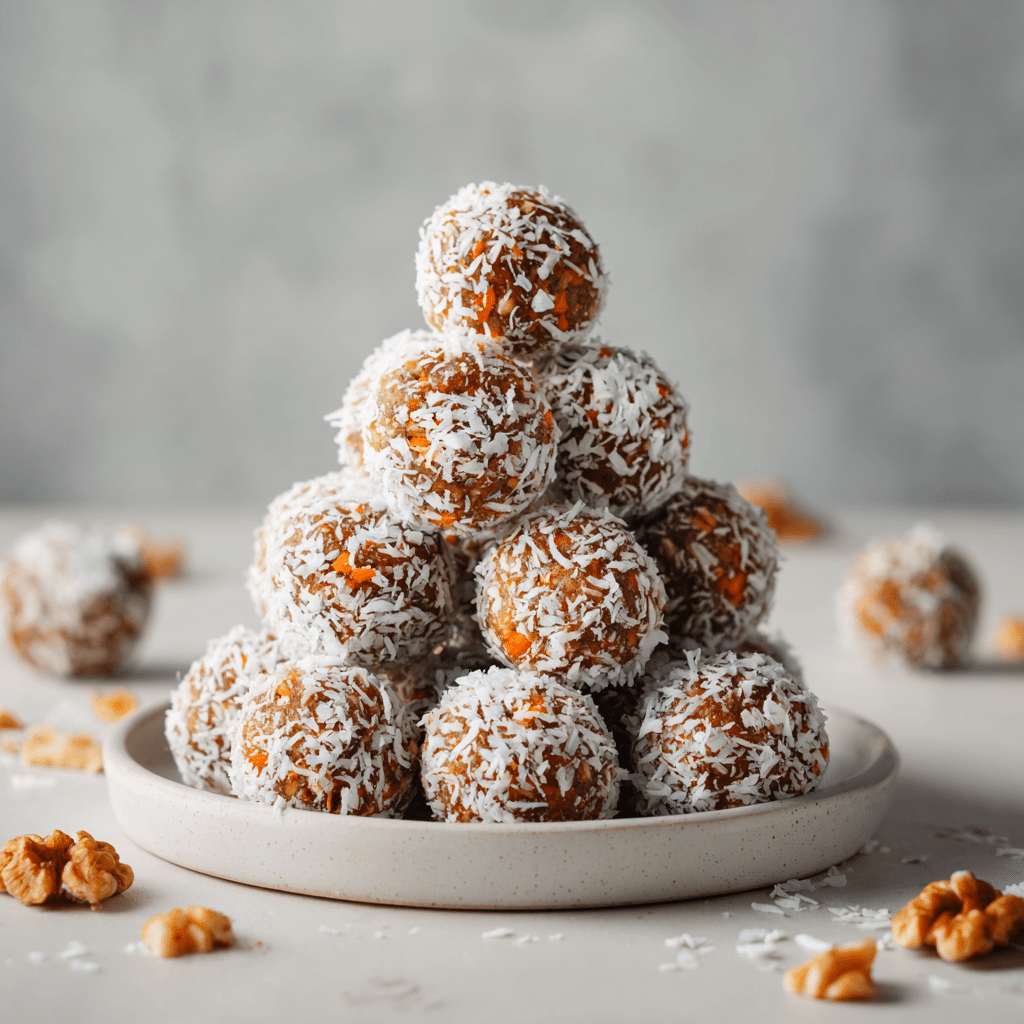Carrot Cake Energy Balls Healthy Snack Recipe You Can Make in Minutes 8 Dishfeast carrot cake energy balls featured