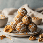 Dishfeast carrot cake energy balls serving