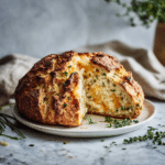 Savory Cheddar Herb Irish Soda Bread 9 Dishfeast cheddar herb soda bread featured
