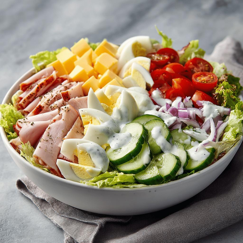 Easy Classic Chef Salad Recipe for a Fresh and Filling Meal 8 Dishfeast chef salad featured