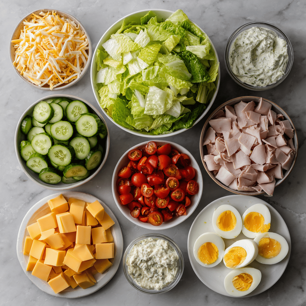 Easy Classic Chef Salad Recipe for a Fresh and Filling Meal 7 Dishfeast chef salad ingredients