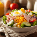 Easy Classic Chef Salad Recipe for a Fresh and Filling Meal 9 Dishfeast chef salad serving