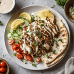 Dishfeast chicken shawarma garlic sauce Serving