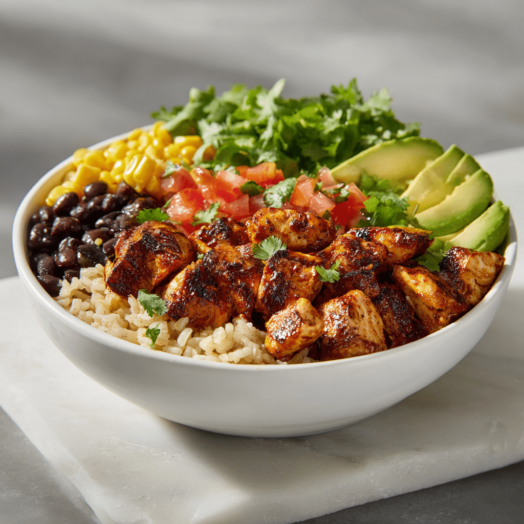 Dishfeast chipotle chicken bowls featured