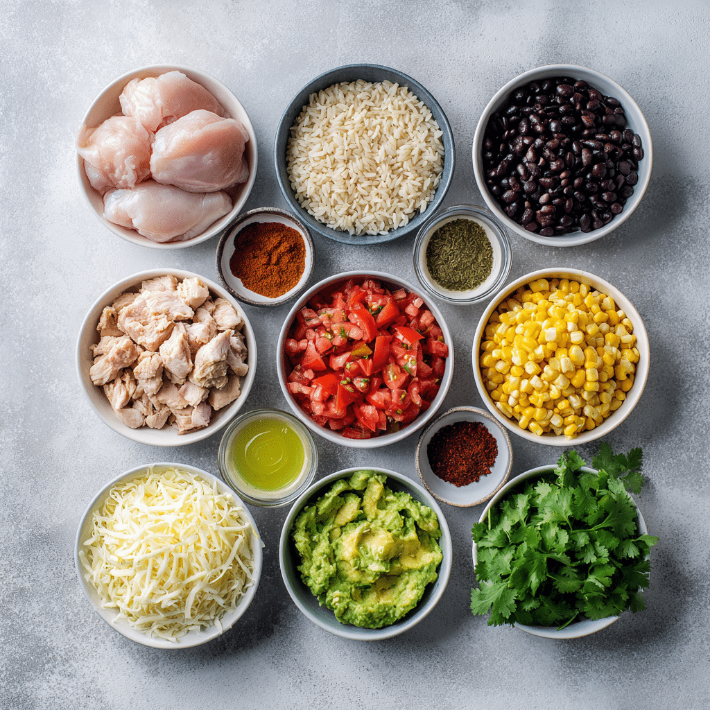 Dishfeast chipotle chicken bowls ingredients