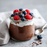 High Protein Chocolate Chia Seed Pudding Recipe – Easy & Vegan 9 Dishfeast chocolate chia pudding featured