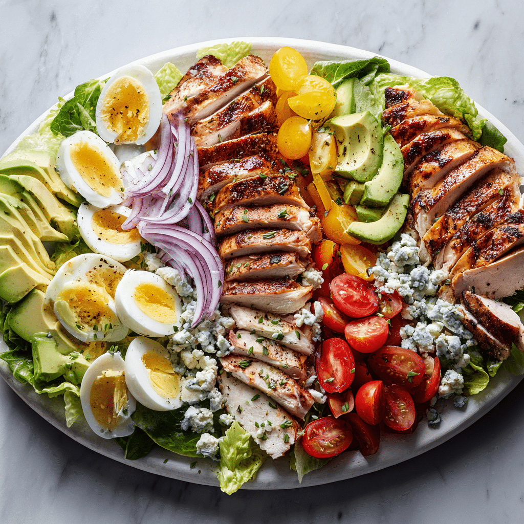 Cobb Salad Recipe High-Protein Salad – Classic Chicken Cobb Salad Guide 8 Dishfeast cobb salad featured