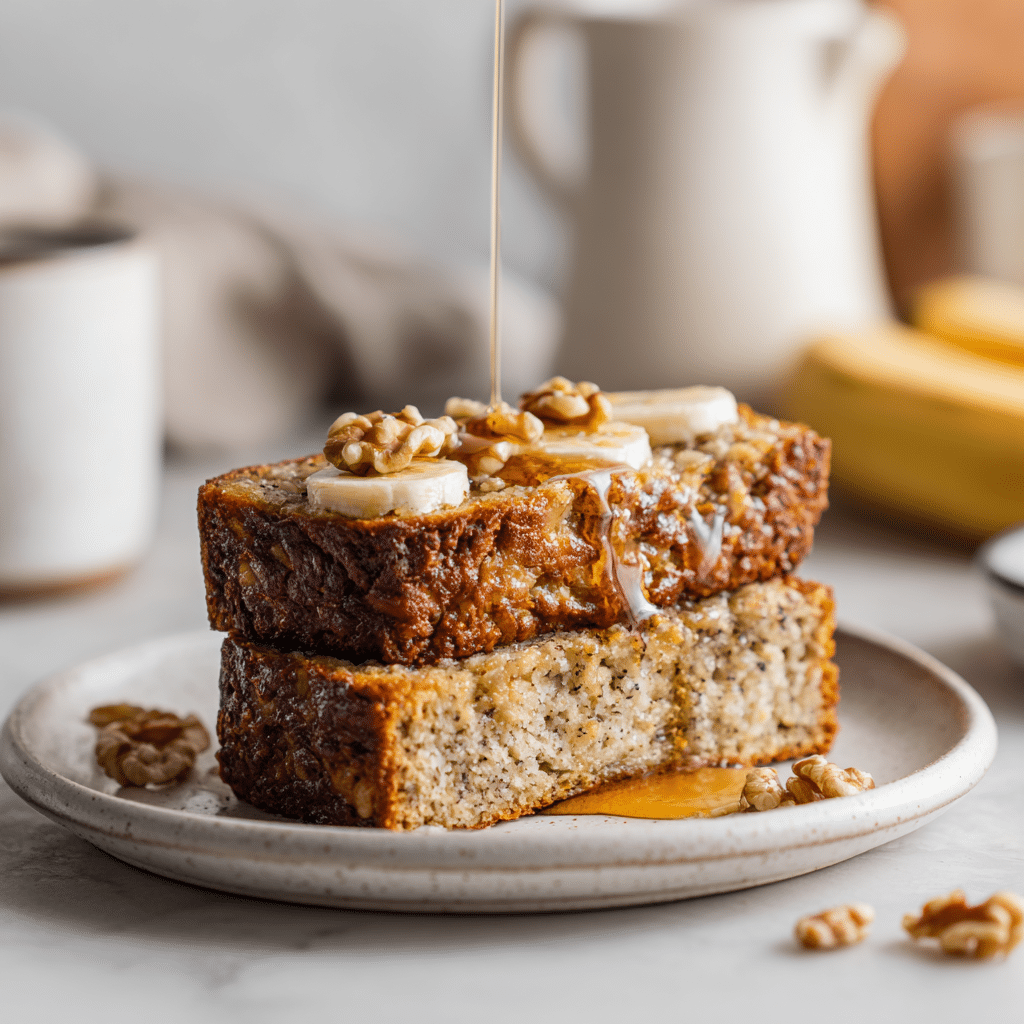 Dishfeast cottage cheese banana bread serving