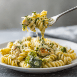 Dishfeast creamy pesto chicken pasta serving