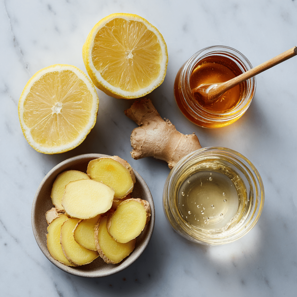 Dishfeast ginger lemon tea ingredients