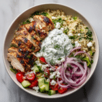 Greek Chicken Bowls: Easy Clean Eating Meal Prep for Healthy Protein Dinners 9 Dishfeast greek chicken bowls Featured