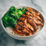 Dishfeast healthy sticky chicken bowls featured