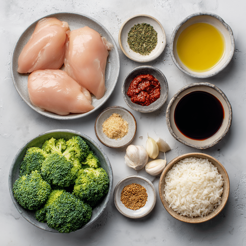 Dishfeast healthy sticky chicken bowls ingredients