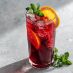 Dishfeast hibiscus tea serving