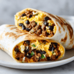 Dishfeast high protein breakfast burrito featured