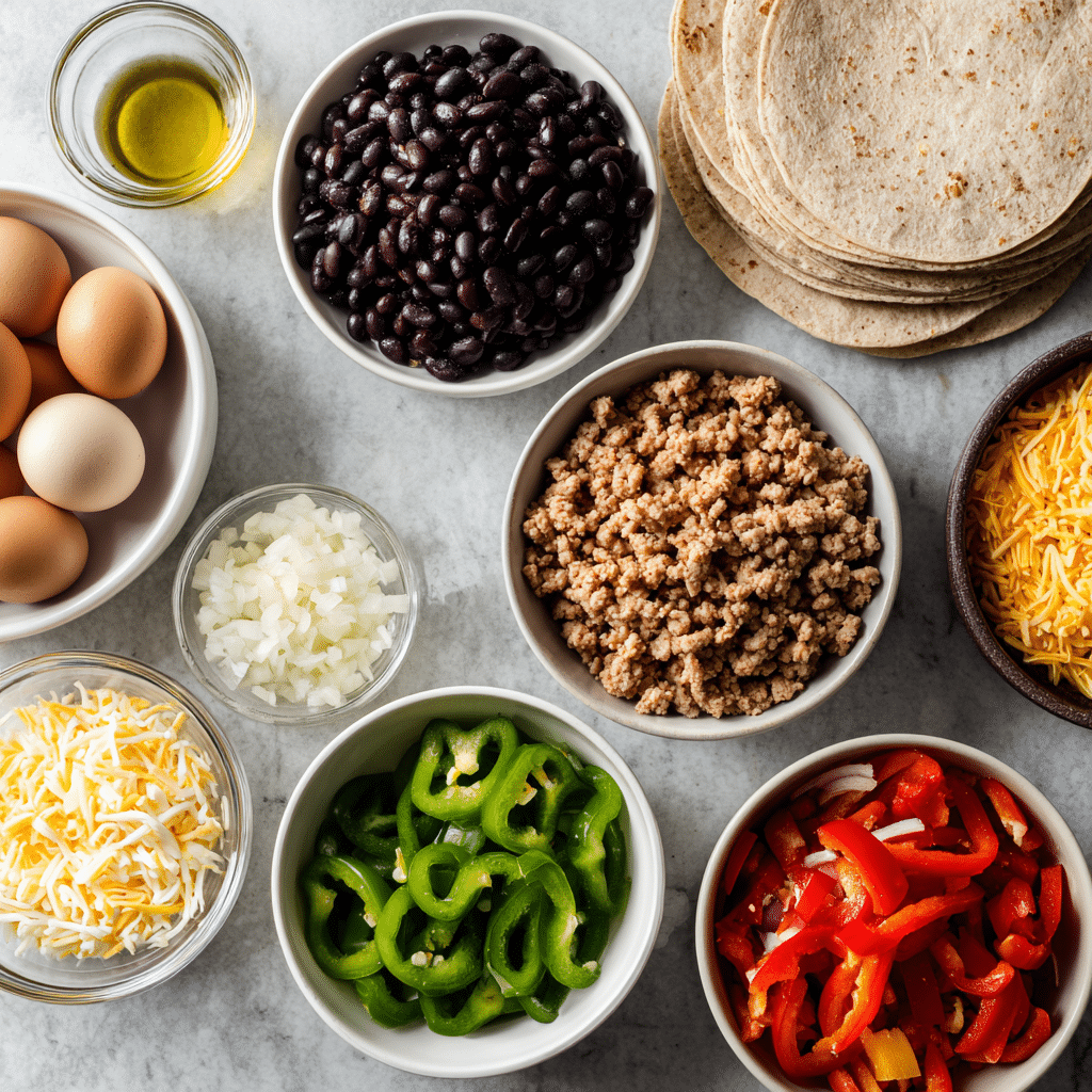 High Protein Breakfast Burritos for Meal Prep and Busy Mornings 7 Dishfeast high protein breakfast burrito ingredients