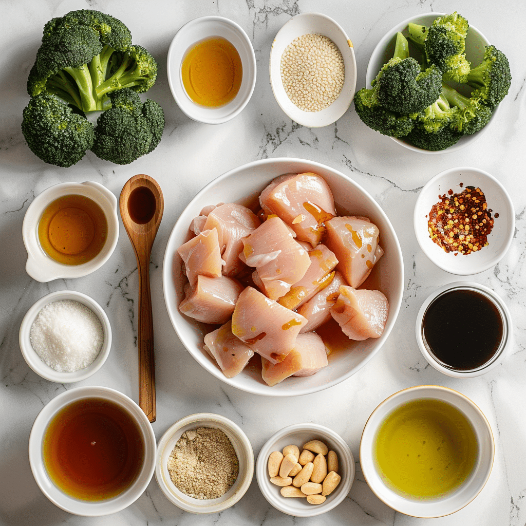 Dishfeast honey garlic chicken broccoli ingredients