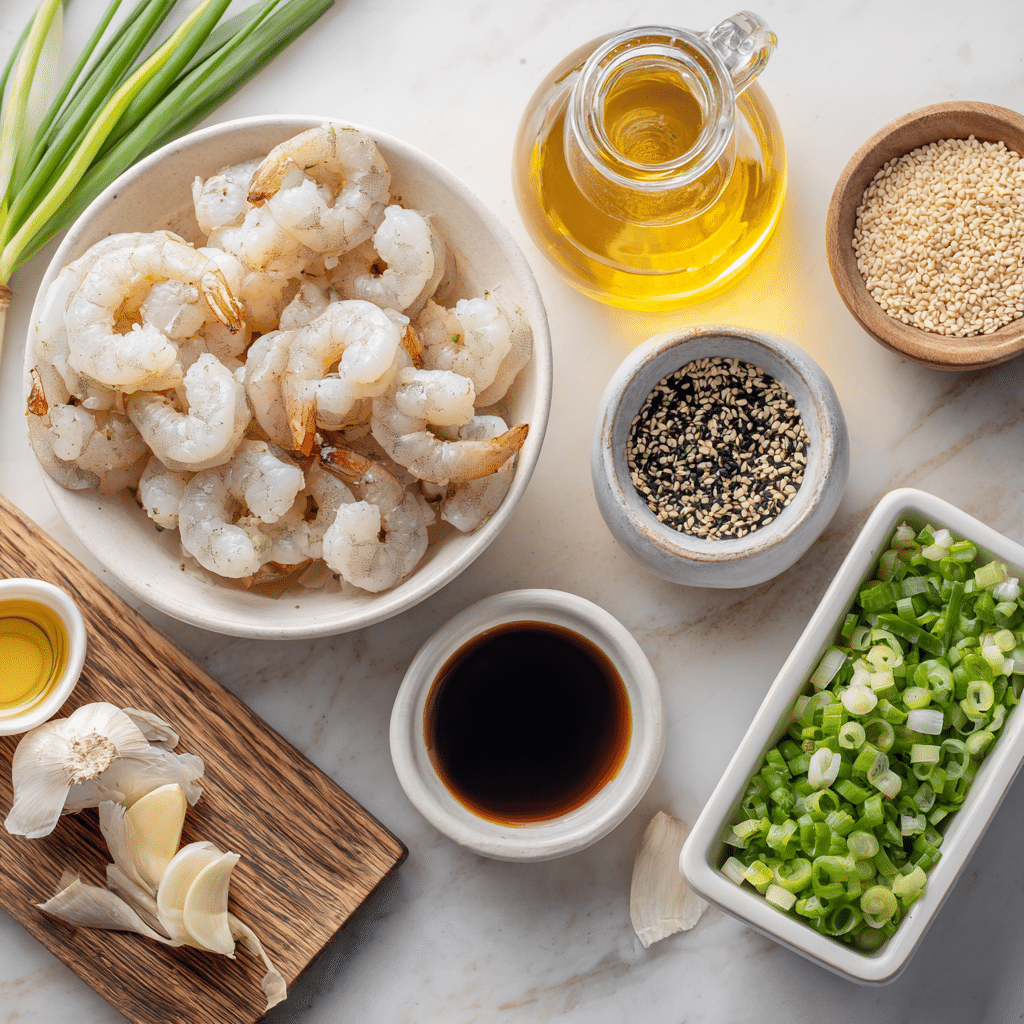 Dishfeast honey garlic shrimp ingredients