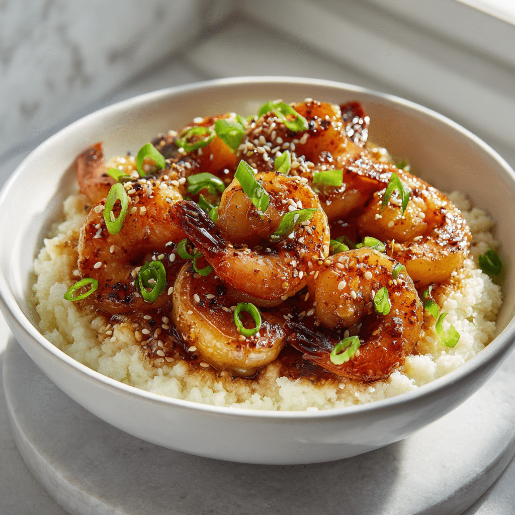 Dishfeast honey garlic shrimp serving