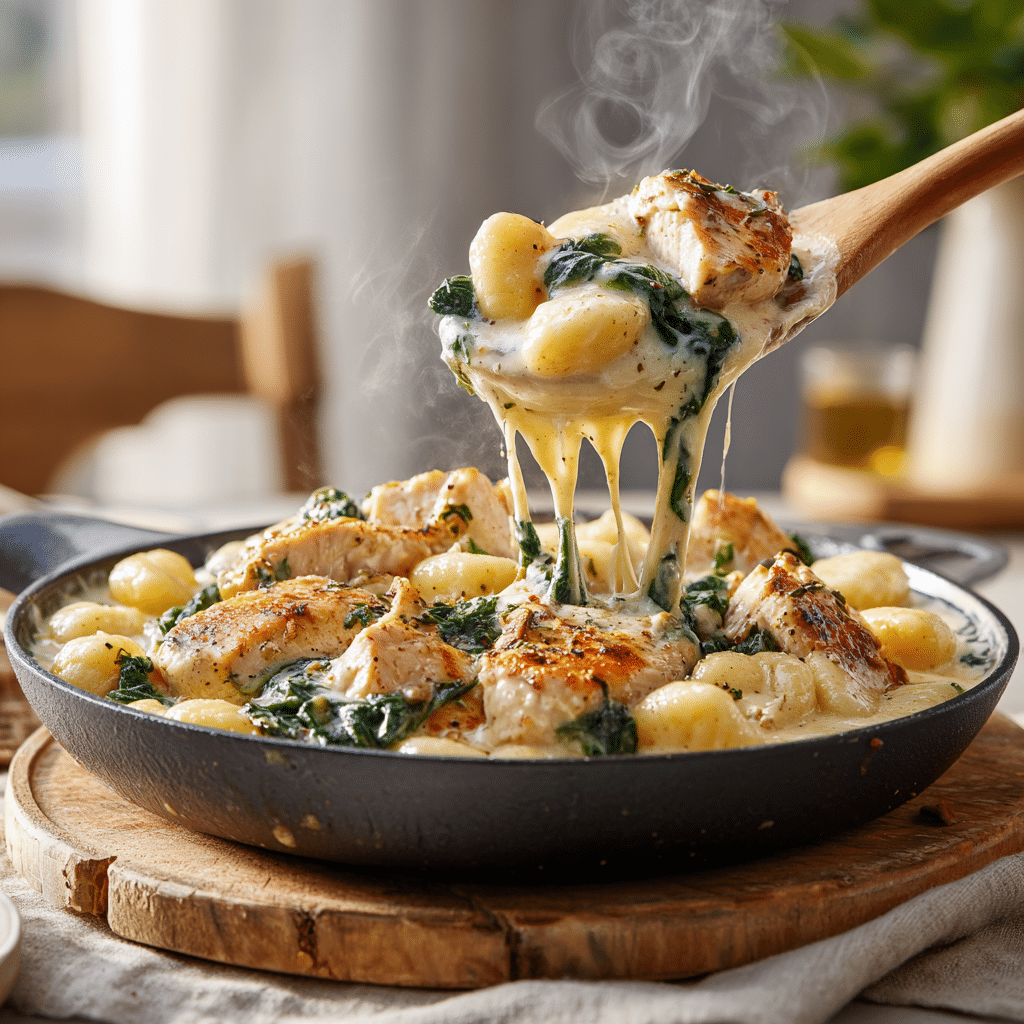 Dishfeast lemon chicken gnocchi serving