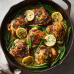 Dishfeast lemon garlic chicken thighs featured