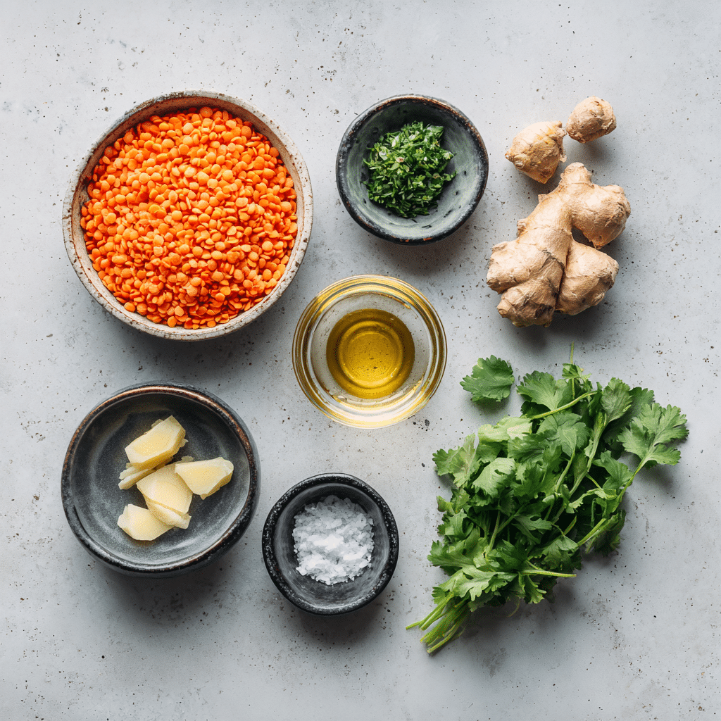 Dishfeast masoor dal chilla ingredients