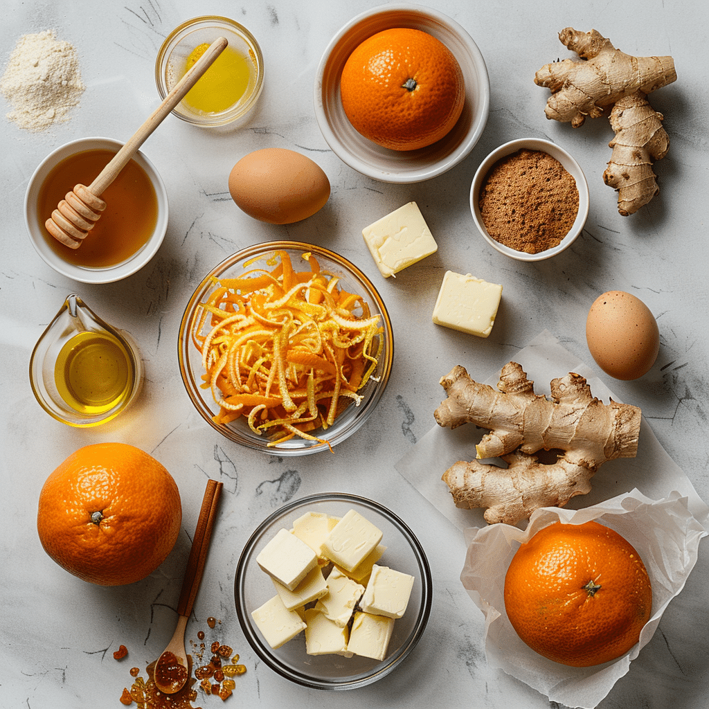 Orange Ginger Honey Cakes – Soft, Sweet Honey Cake Dessert 7 Dishfeast orange honey cake ingredients