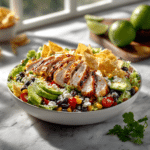 Santa Fe Salad Recipe With Chicken – Healthy High Protein Salad 9 Dishfeast santa fe chicken salad Featured