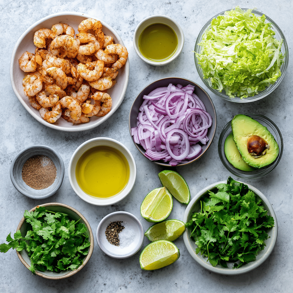 Dishfeast shrimp avocado salad ingredients