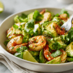 Dishfeast shrimp avocado salad serving