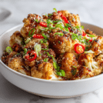 Dishfeast sticky sesame cauliflower featured