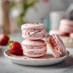 Dishfeast strawberry macaron serving