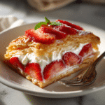 Dishfeast strawberry puff pastry serving