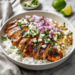 Easy Street Corn Chicken Bowl 9 Dishfeast street corn chicken bowl featured
