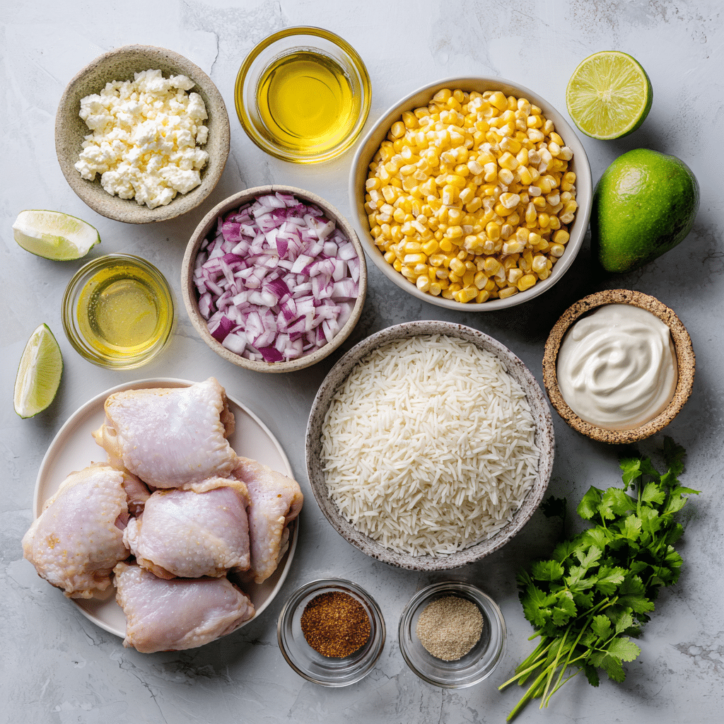 Dishfeast street corn chicken bowl ingredients