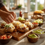 Taco Potatoes Recipe: Easy and Flavorful Dinner Idea 9 Dishfeast taco potatoes serving