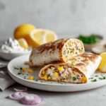 Tuna Melt Wrap: Simple Healthy Lunch With Tuna Ready in Minutes 9 Dishfeast tuna melt wrap Featured