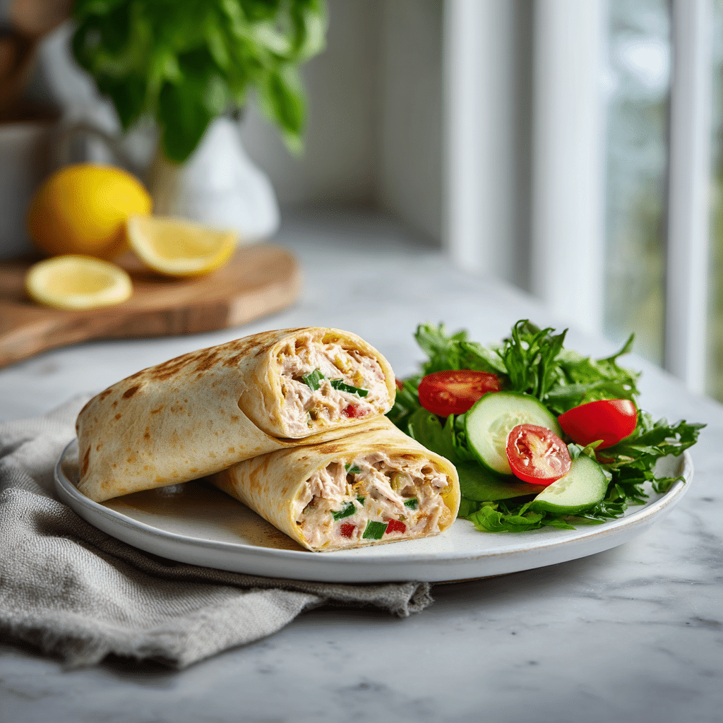 Tuna Melt Wrap: Simple Healthy Lunch With Tuna Ready in Minutes 8 Dishfeast tuna melt wrap serving